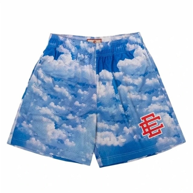 new Eric Emanuel EE Basic Short YORK CITY SKYLINE 2021 men's casual shorts fitness sports pants summer gym workout mesh shorts