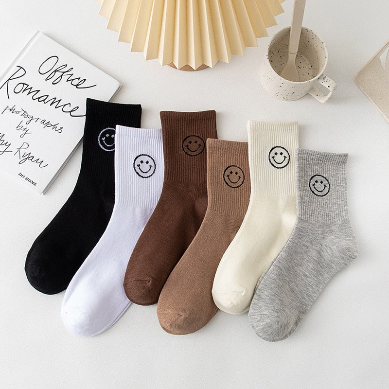 Smiling Socks (dark colors)