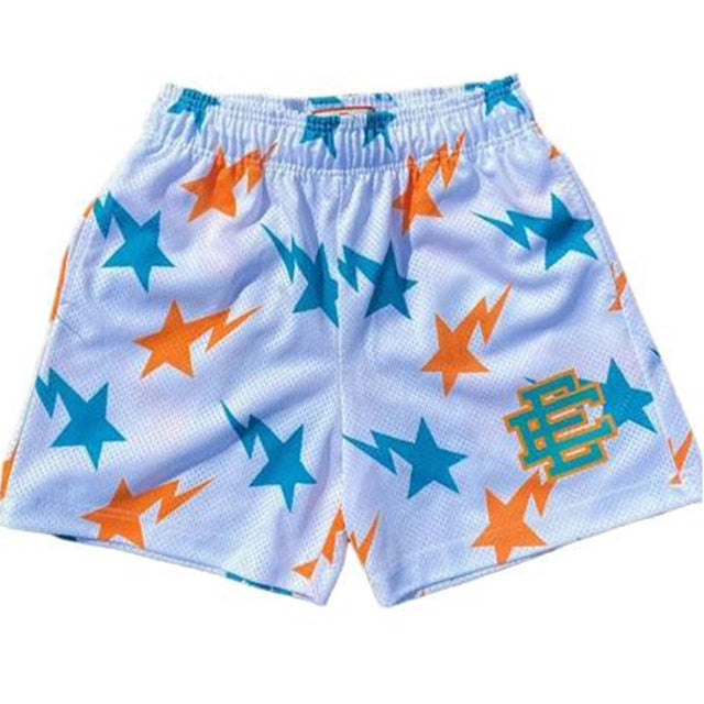 new Eric Emanuel EE Basic Short YORK CITY SKYLINE 2021 men's casual shorts fitness sports pants summer gym workout mesh shorts