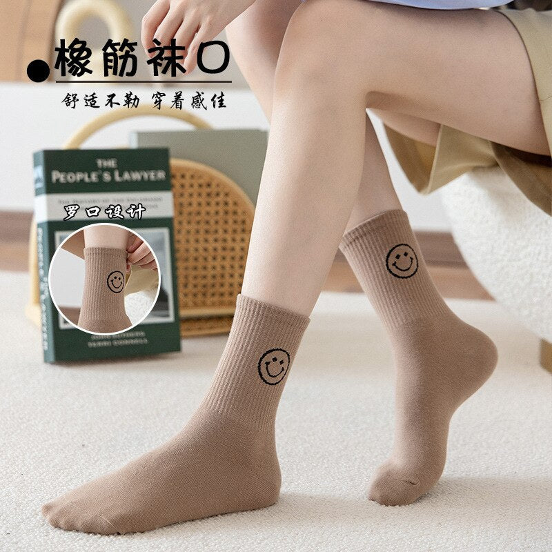 Smiling Socks (dark colors)