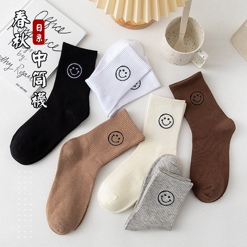 Smiling Socks (dark colors)